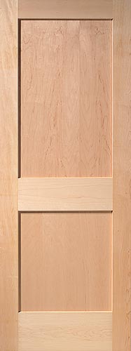 Maple 2 Panel Interior Wood Door